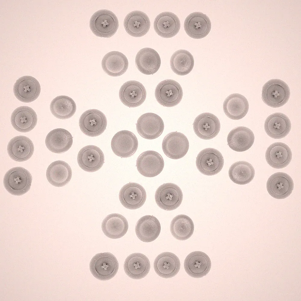 500 Pcs Self-adhesive Screw Caps Hinge Decorative Bolt Nut Protective