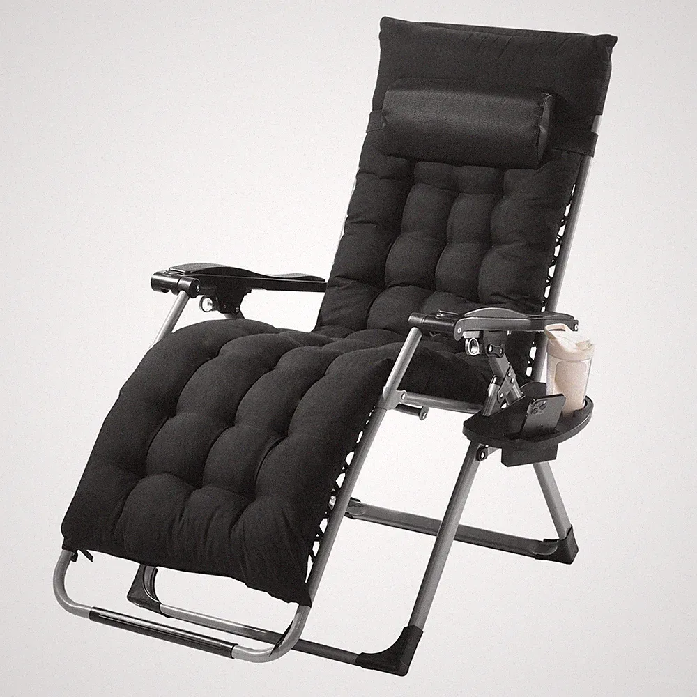 500lb 26in Foldable Zero Gravity Recliner w/ Removable Cushion & Accessories