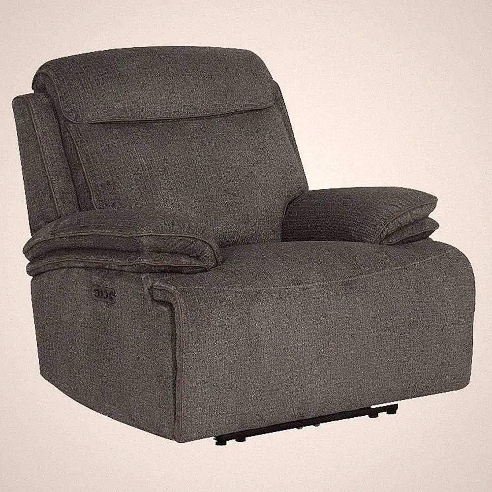 Pemberly Row Contemporary Airy Midnight Power Zero Gravity Recliner